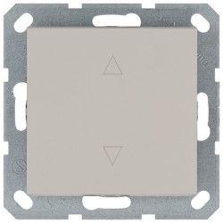 Выключатель одноклавишный для штор 10A 250V с накладкой, цвет Тауп Jasmart G3018T