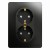 Розетка 2-ая с/з со шторками, 16А (в сборе) Systeme Electric Glossa Антрацит GSL000726