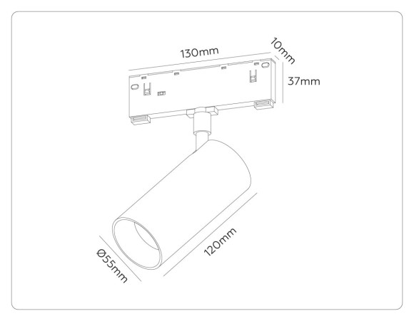 Трековый магнитный светильник Ambrella Light Track System GL2310