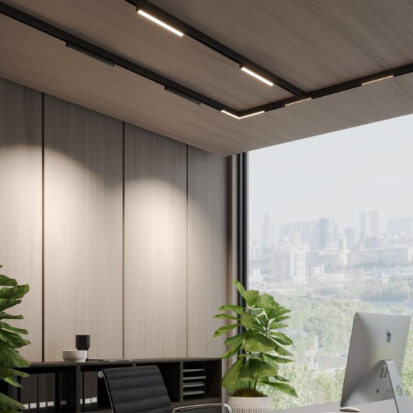 Трековый светодиодный светильник с переключателем цветовой темперетуры Novotech Port Vector 359946