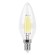 Лампа светодиодная филаментная диммируемая Feron Е14 7W 4000K Свеча Прозрачная LB-166 25871