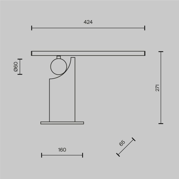 Настольная лампа Maytoni Monumento MOD467TL-L9BS3K