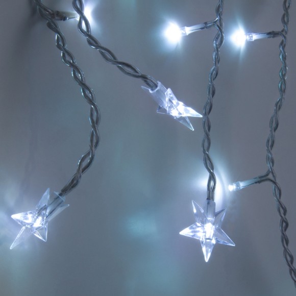 Гирлянда бахрома Eurosvet 100-002 белый 1,8*0,5м IP20