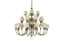 Подвесная люстра Newport 31010+12/C black brass без абажуров М0070494