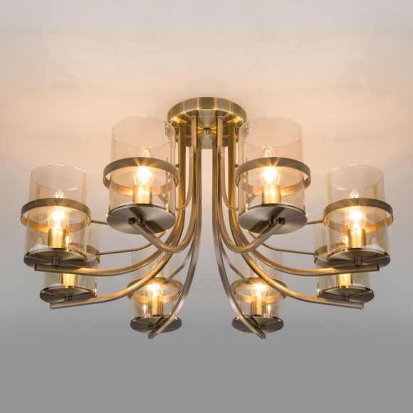 Потолочная люстра Eurosvet Coppa 60085/8 античная бронза