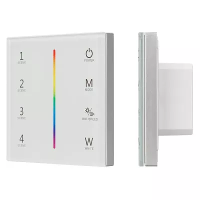 Панель Arlight Sens Smart-P22-RGBW White (12-24V, 4x3A, 2.4G) 025168