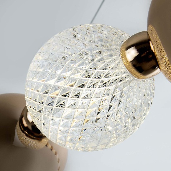 Подвесная светодиодная люстра Modelux MS.8012.800 GD