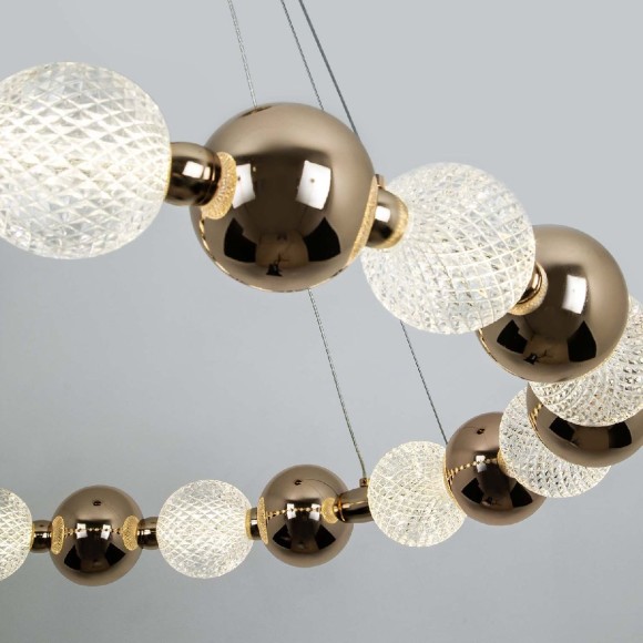 Подвесная светодиодная люстра Modelux MS.8012.800 GD