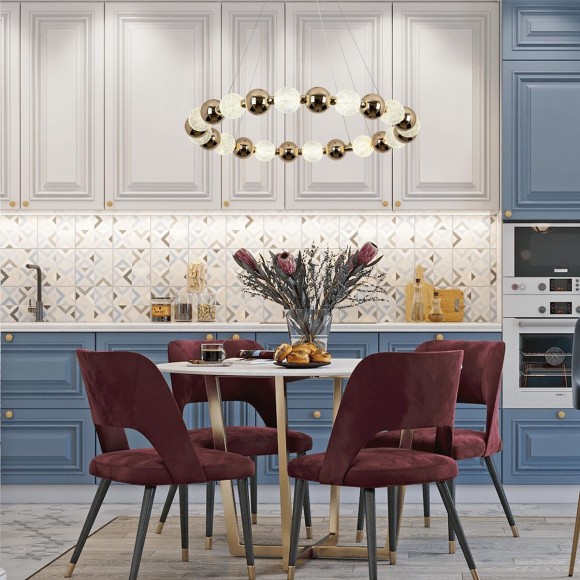 Подвесная светодиодная люстра Modelux MS.8012.800 GD