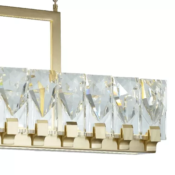 Подвесная люстра Delight Collection Peruzzi MD18090003-22A gold, Золото, Прозрачный, Теплый белый