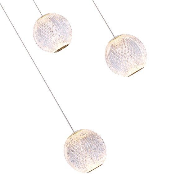 Подвесная светодиодная люстра Delight Collection Elliot Diamante MD20001012-6A gold