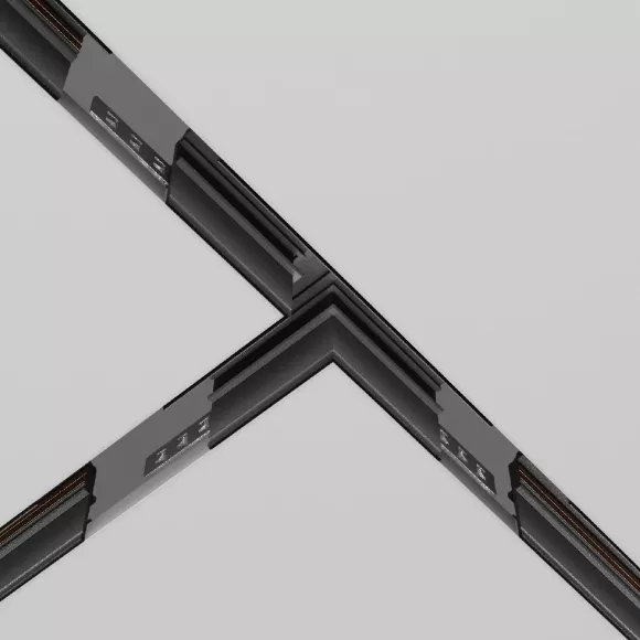 Коннектор Т-образный Maytoni Technical Accessories for Exility TRA034CT-42B, крупный план Коннектор Т-образный Maytoni Technical Accessories for Exility TRA034CT-42B, крупный план