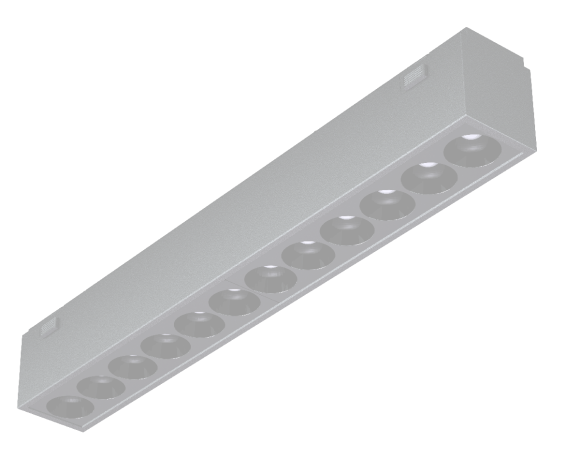 Трековый магнитный светильник iLedex Vision 4825-039-L197-12W-36DG-4000K-BK