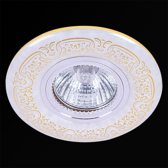 Встраиваемый светильник Reluce 09502-9.0-001MN MR16+LED3W WH/GD