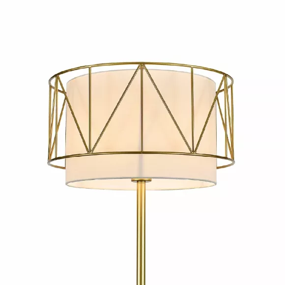Торшер Indigo Charme 13016/1F Gold V000466, Золото, Белый, Металл, крупный план Торшер Indigo Charme 13016/1F Gold V000466, Золото, Белый, Металл, крупный план