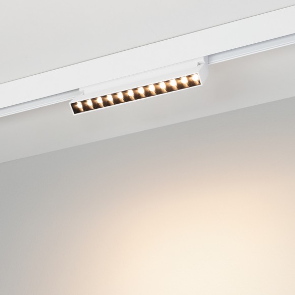 Трековый светильник Arlight MAG-ORIENT-LASER-FOLD-S230-12W Warm3000 (WH, 30 deg, 48V) 035866(1)