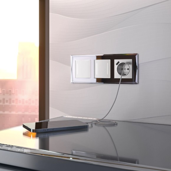 Умный сенсорный выключатель одноклавишный Werkel 4690389197895 W4513001 a064139