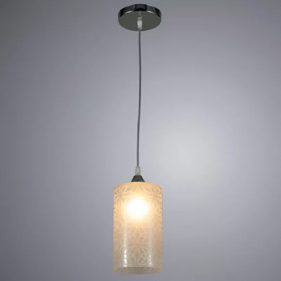 Подвесной светильник ARTE Lamp A1771SP-1CC, Хром, Белый, Металл, крупный план Подвесной светильник ARTE Lamp A1771SP-1CC, Хром, Белый, Металл, крупный план