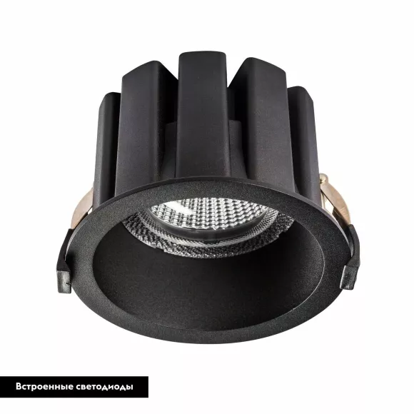 Встраиваемый светильник Lightstar Ciclone 385147, Черный, Нейтральный белый, Металл Встраиваемый светильник Lightstar Ciclone 385147, Черный, Нейтральный белый, Металл