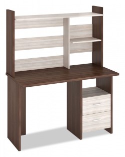 Стол компьютерный Домино Лайт СКЛ-Прям120+НКЛ-120 MER_SKL-Pryam120_NKL-120_SHK