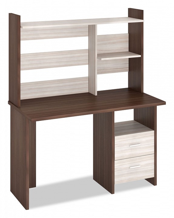 Стол компьютерный Домино Лайт СКЛ-Прям120+НКЛ-120 MER_SKL-Pryam120_NKL-120_SHK