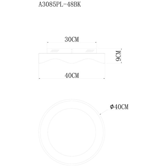 Потолочный светильник Arte Lamp Ankaa A3085PL-48BK