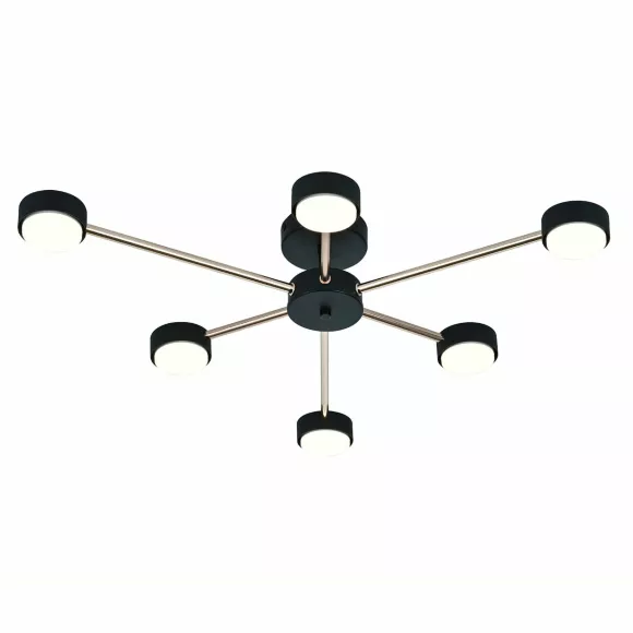 Потолочный светильник Escada Luminix 120008/6R Black/Gold ES0000094 Потолочный светильник Escada Luminix 120008/6R Black/Gold ES0000094