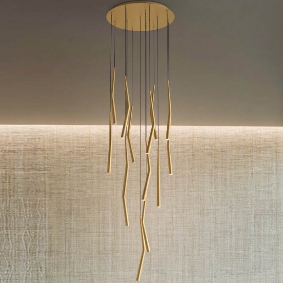 Подвесная люстра Mantra Boomerang 9372+9245 (14L)