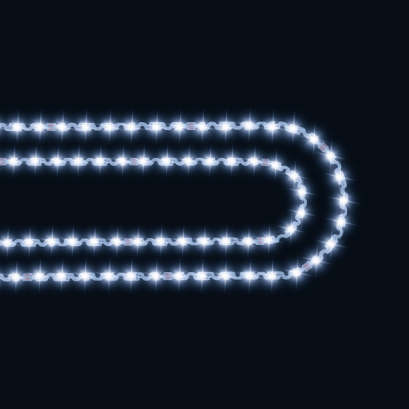 Светодиодная лента Apeyron 24В 8Вт/м smd2835 60д/м IP20 700Лм/м 5м 6500К 00-351