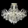 Потолочная люстра Crystal Lux ESMIRALDA PL6 SILVER, Серебро, Прозрачный, Металл, декоративные элементы крупным планом