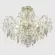 Потолочная люстра Crystal Lux ESMIRALDA PL6 SILVER, Арт-деко, Прозрачный