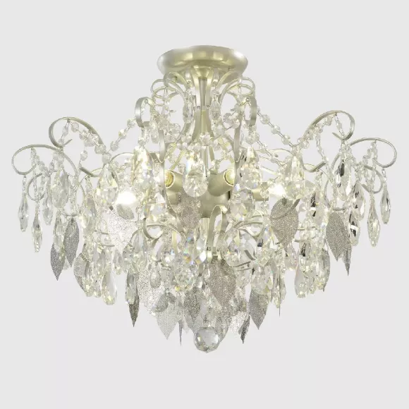 Потолочная люстра Crystal Lux ESMIRALDA PL6 SILVER, Арт-деко, Прозрачный Потолочная люстра Crystal Lux ESMIRALDA PL6 SILVER, Арт-деко, Прозрачный