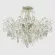 Потолочная люстра Crystal Lux ESMIRALDA PL6 SILVER, Арт-деко, Прозрачный, Серебро