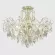 Потолочная люстра Crystal Lux ESMIRALDA PL6 SILVER, Прозрачный, Серебро, Металл