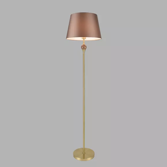 Торшер Lumion Classi Eletra 8417/1F, Латунь, Коричневый, Металл, основание крупным планом