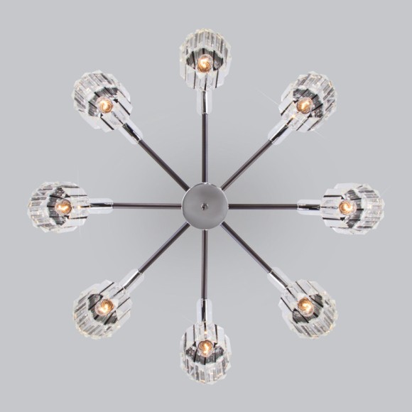 Люстра на штанге Eurosvet 70090/8 графит