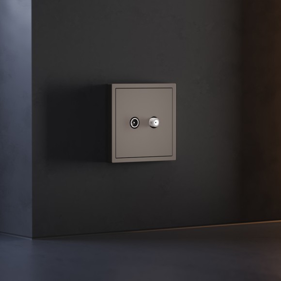 Накладка для розетки телевизионной оконечной TV+SAT Voltum S70 (капучино) VLS001614