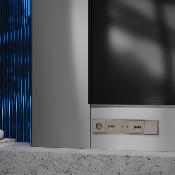 Накладка для розетки телевизионной оконечной TV+SAT Voltum S70 (капучино) VLS001614