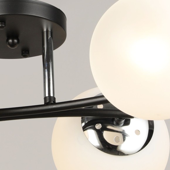 Потолочная люстра Reluce 02318-0.3-04 BK+CH