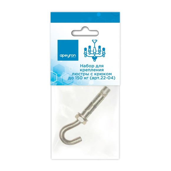 Набор для крепления люстры с крюком (до 150 кг) Apeyron 22-04