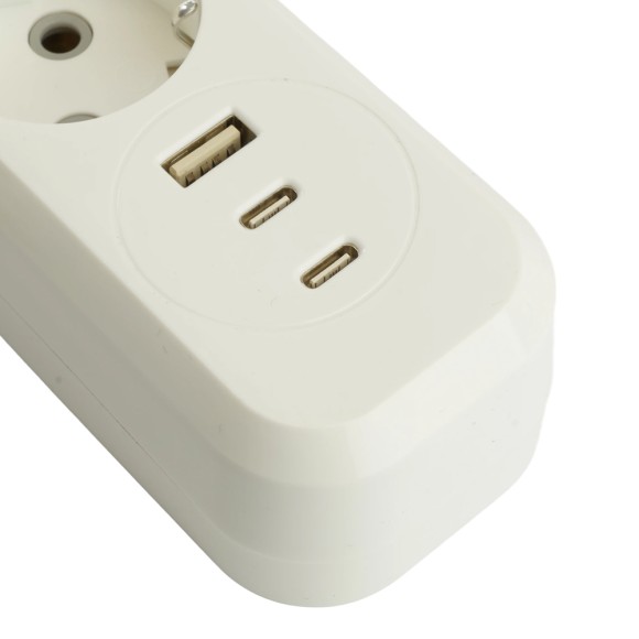 Удлинитель 3-местный с/з с выключателем Stekker Home HM071-31-02 50136