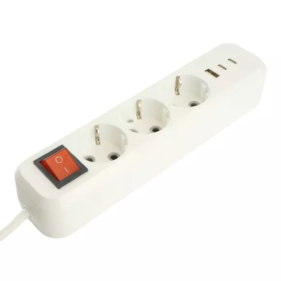Удлинитель 3-местный с/з с выключателем Stekker Home HM071-31-02 50136 Удлинитель 3-местный с/з с выключателем Stekker Home HM071-31-02 50136