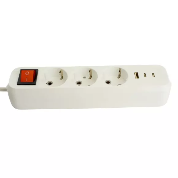 Удлинитель 3-местный с/з с выключателем Stekker Home HM071-31-02 50136 Удлинитель 3-местный с/з с выключателем Stekker Home HM071-31-02 50136