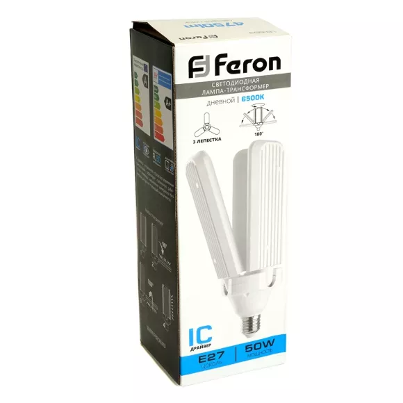 Лампа светодиодная Feron LB-653 E27 50W 4000K 48771 Лампа светодиодная Feron LB-653 E27 50W 4000K 48771