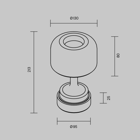 Настольная лампа с аккумулятором Maytoni Spirito MOD286RL-L3B3K