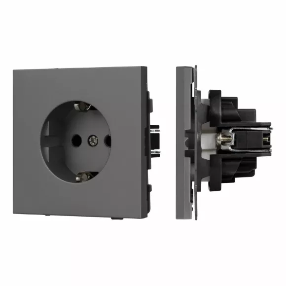 Механизм электрической розетки Arlight SCT-NOBE-MEU1-SFPL-GR (230V, 16A) 054279 Механизм электрической розетки Arlight SCT-NOBE-MEU1-SFPL-GR (230V, 16A) 054279