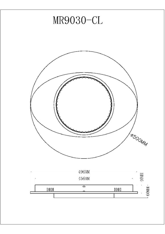 Потолочный светильник Myfar Orbit MR9030-CL