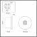 Схема размеров подсветка для лестниц Odeon Light Nature Vitty 6651/1WL3