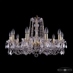 Подвесная люстра Bohemia Ivele Crystal 1402/10/240 G Leafs