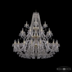 Подвесная люстра Bohemia Ivele Crystal 1409/20+10+5/460/3d G